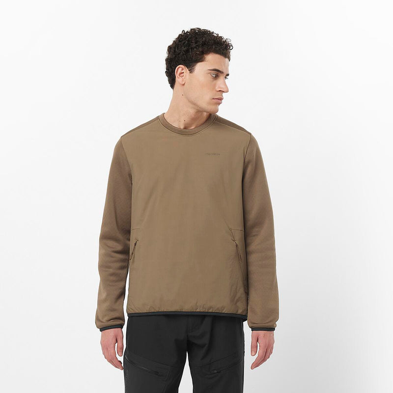 Men's Outline Warm Hybrid Crewneck Pullover Salomon