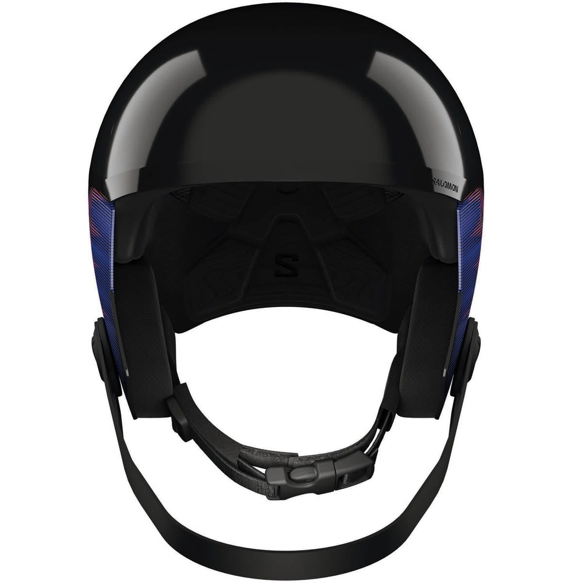 Salomon SKI - Helmets Salomon *26W* Helmet Wquipe Jr FIS + Chin Black/Flame