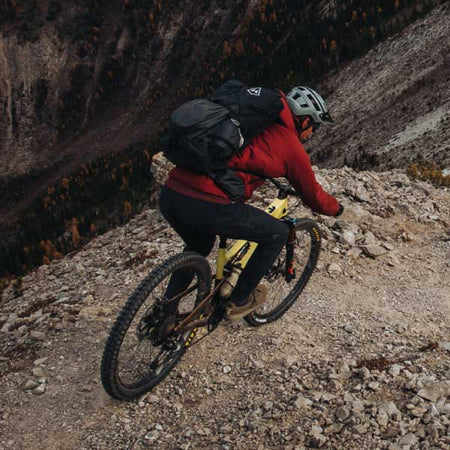 mountain biker on a descent