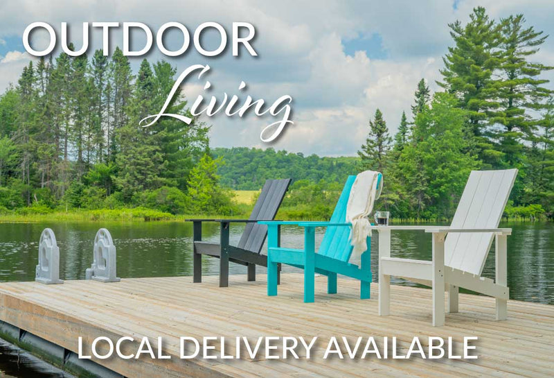 Modern Adirondack Chairs on a dock