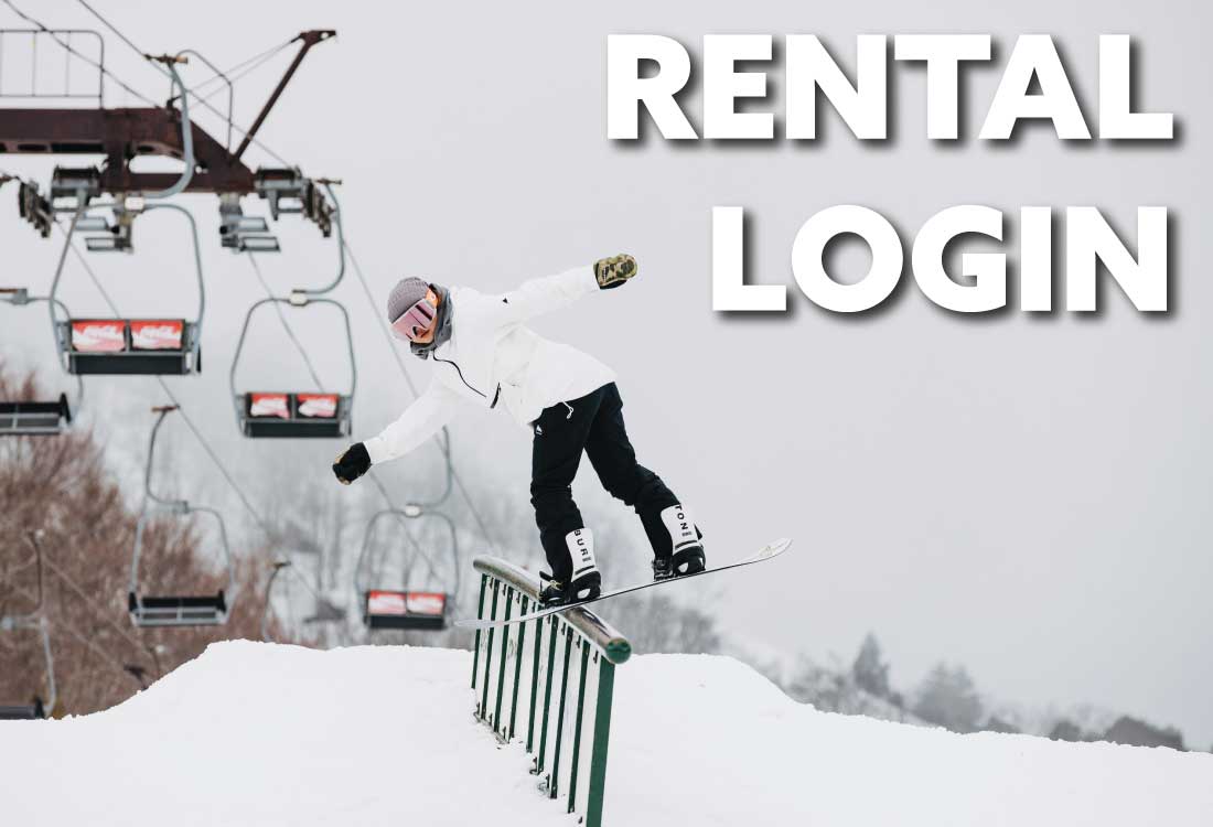 Snowboarder on a rail