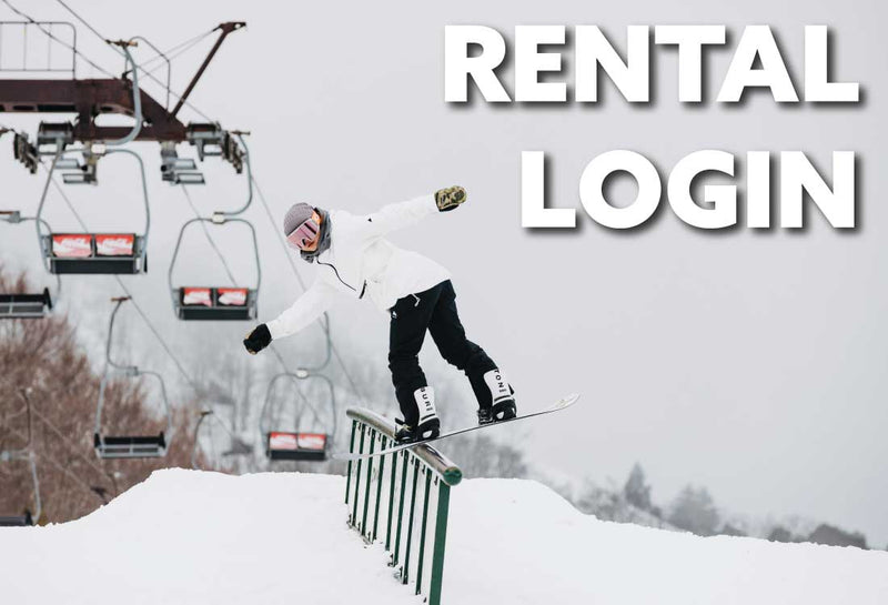 Snowboarder on a rail
