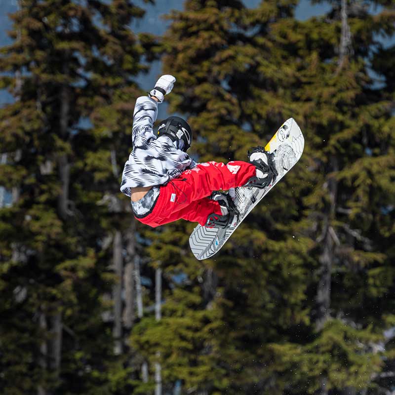 snowboarder in the air