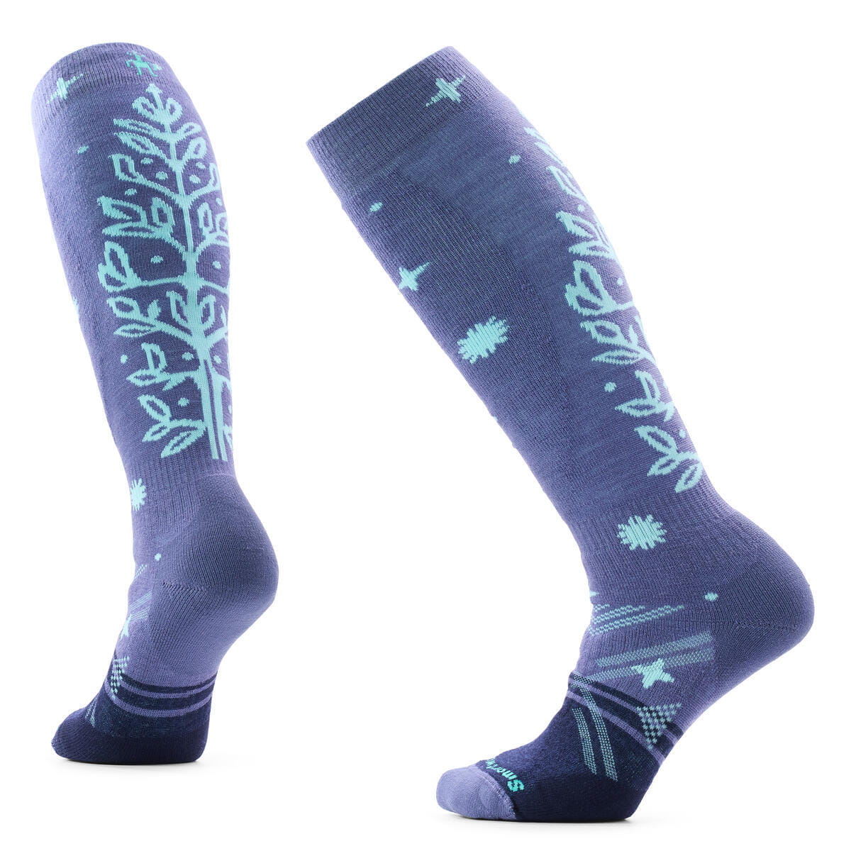 Smartwool CLOTHING - Socks Smartwool *26W*  Women's Ski Full Cushion Ice Blossom OTC Socks