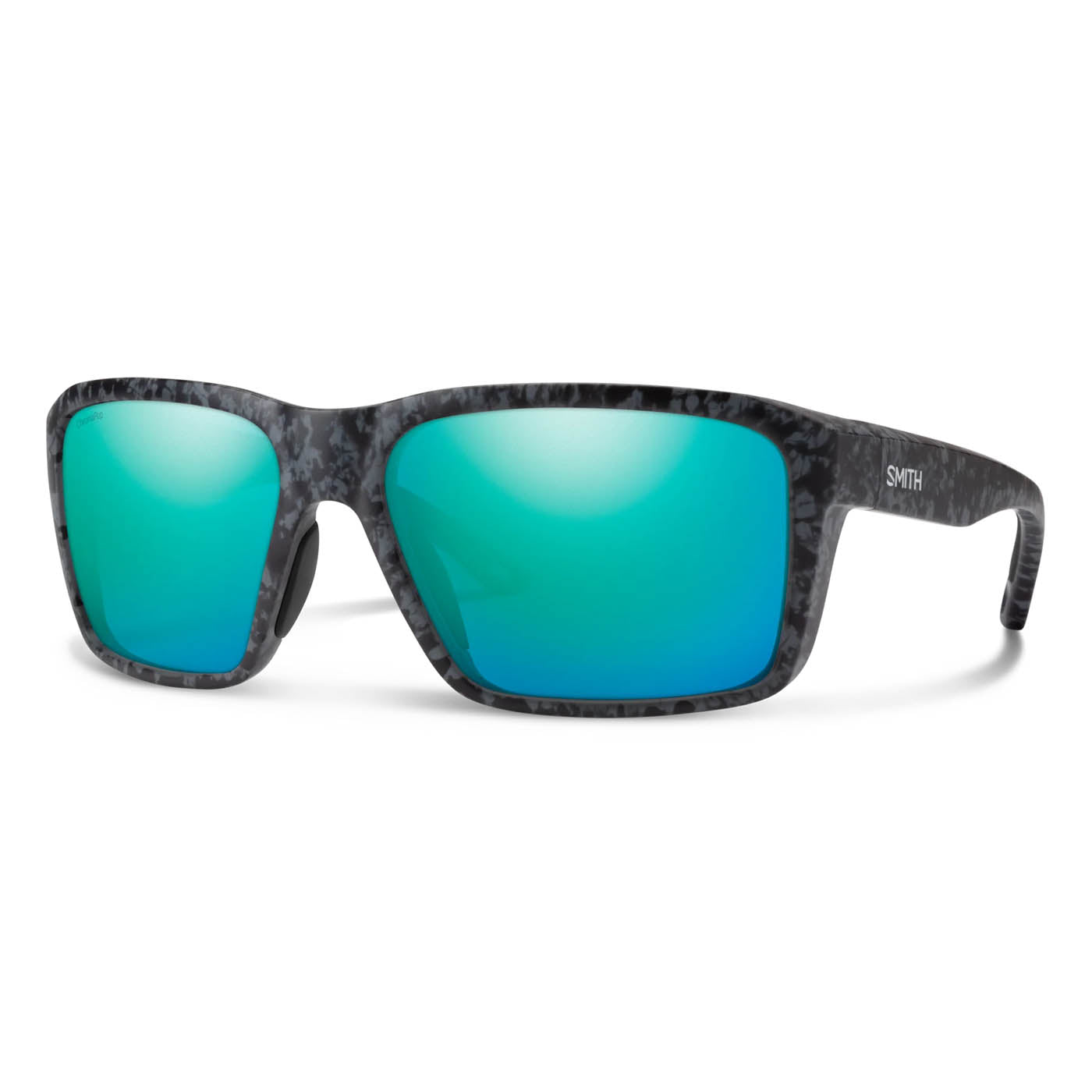 Smith Sunglasses Backcast Sunglasses Matte Ash Tortoise, Chromapop Polarized Opal Mirror