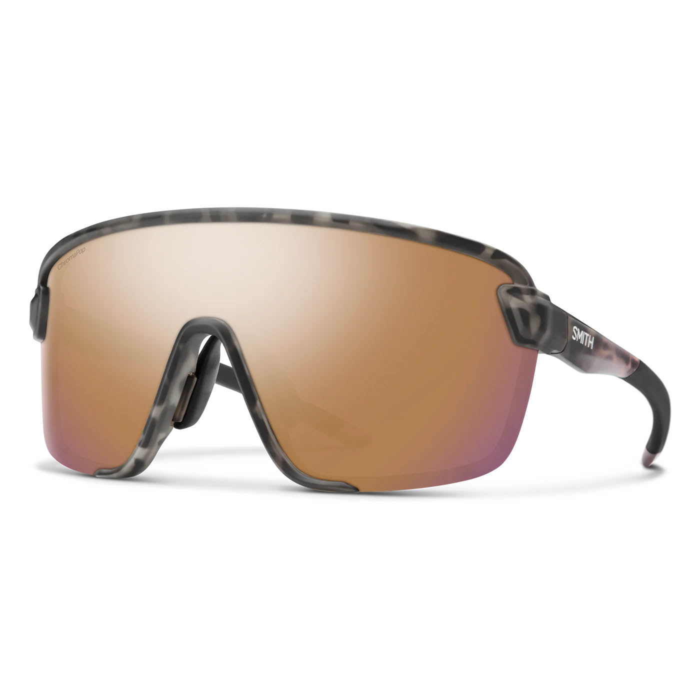 Smith Sunglasses Bobcat Sunglasses Matte Salt Haze, ChromaPop Rose Gold Mirror