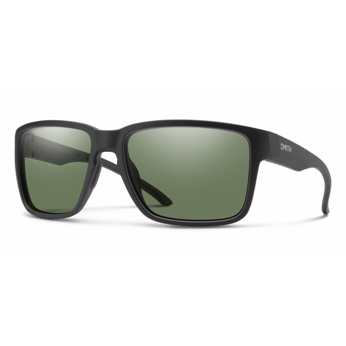 Smith Sunglasses Emerge Matte Black ChromaPop Polarized Grey Green