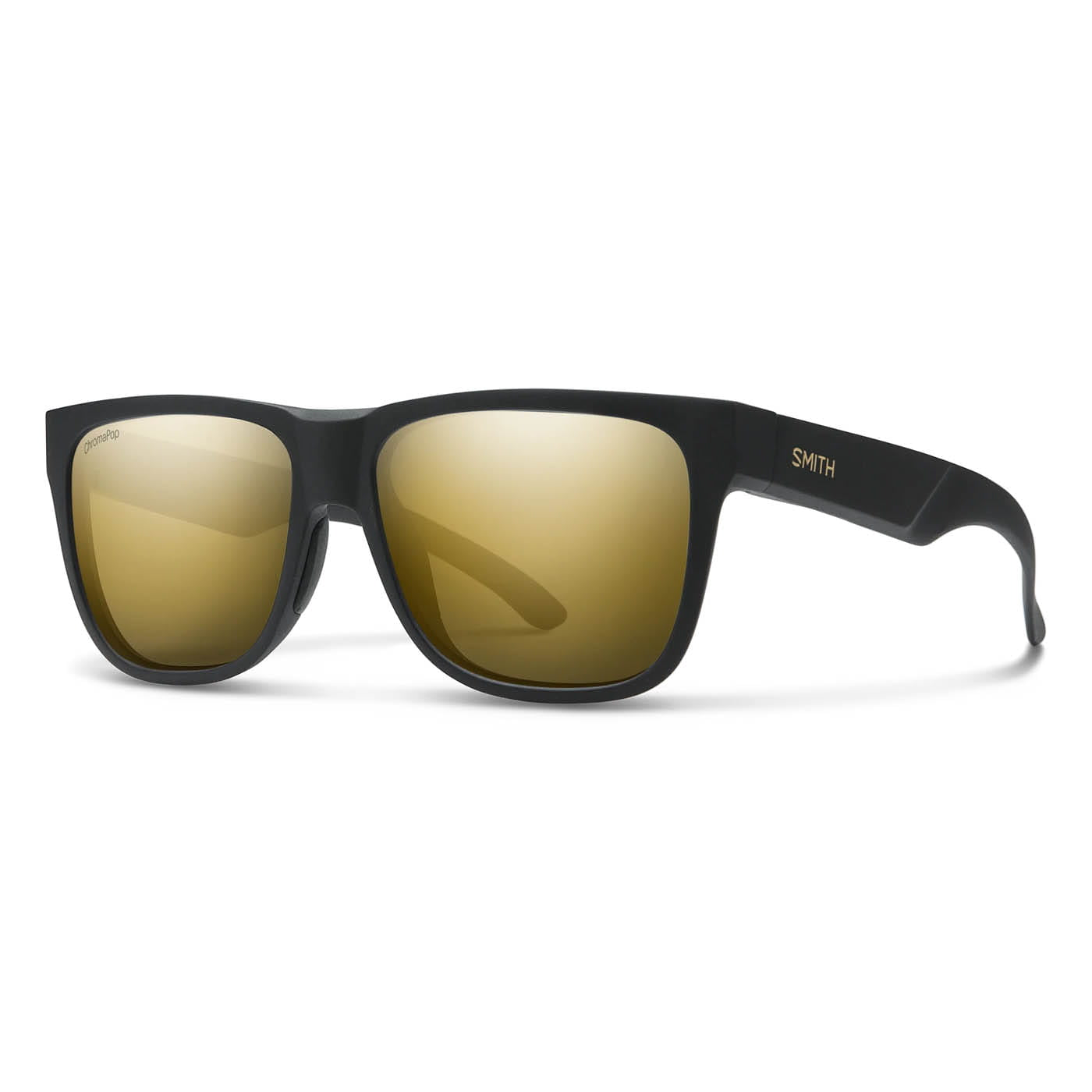 Lowdown 2 Matte Black Gold, ChromaPop Polarized Black Gold Smith