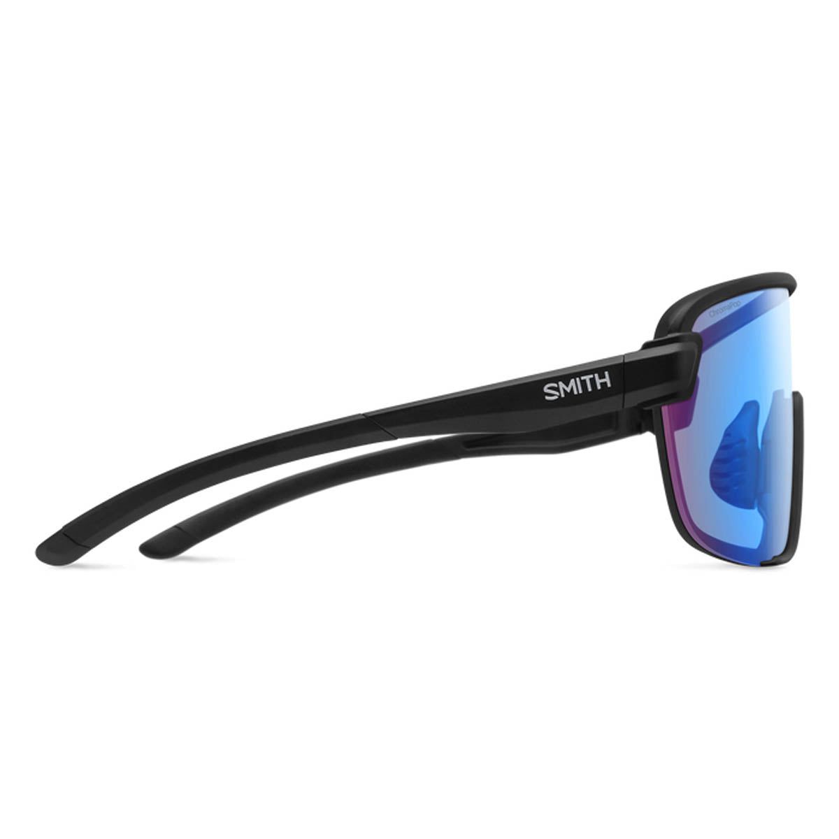 Bobcat Sunglasses Matte Black |CP Low Light Rose Blue Mirror Smith