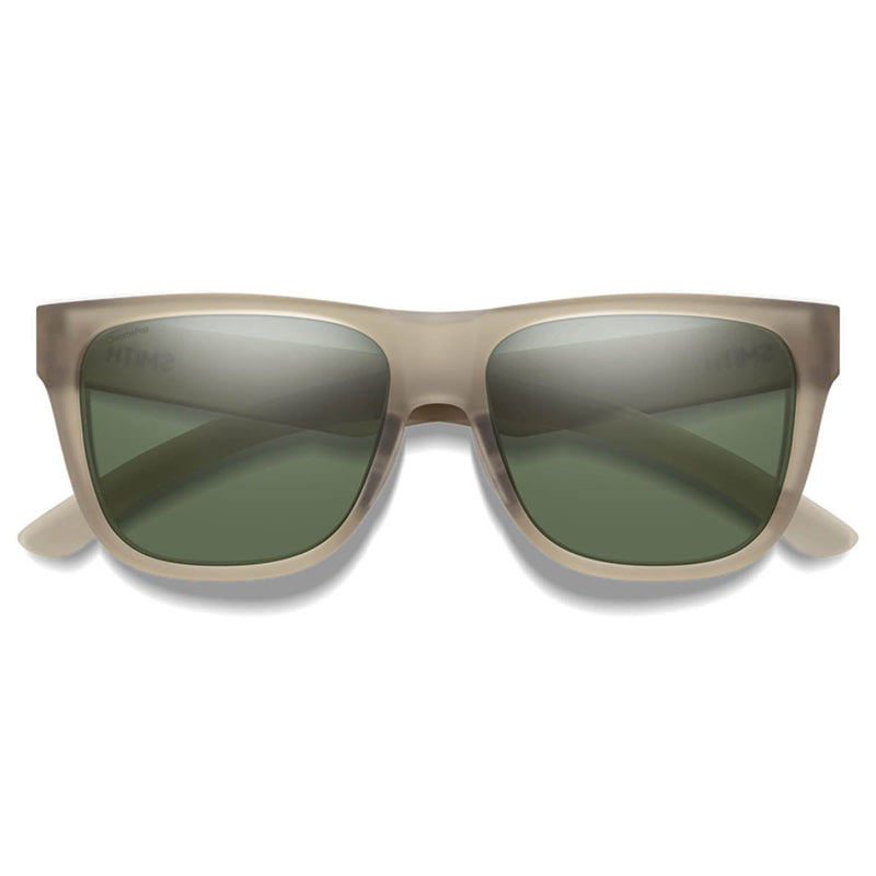 Lowdown 2 Sunglasses | Matte Summit Crystal | CP Polarized Gray Green Smith