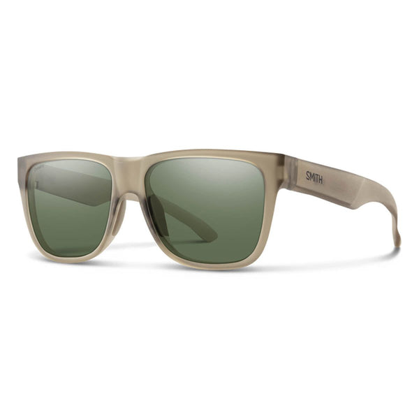 Lowdown 2 Sunglasses | Matte Summit Crystal | CP Polarized Gray Green Smith