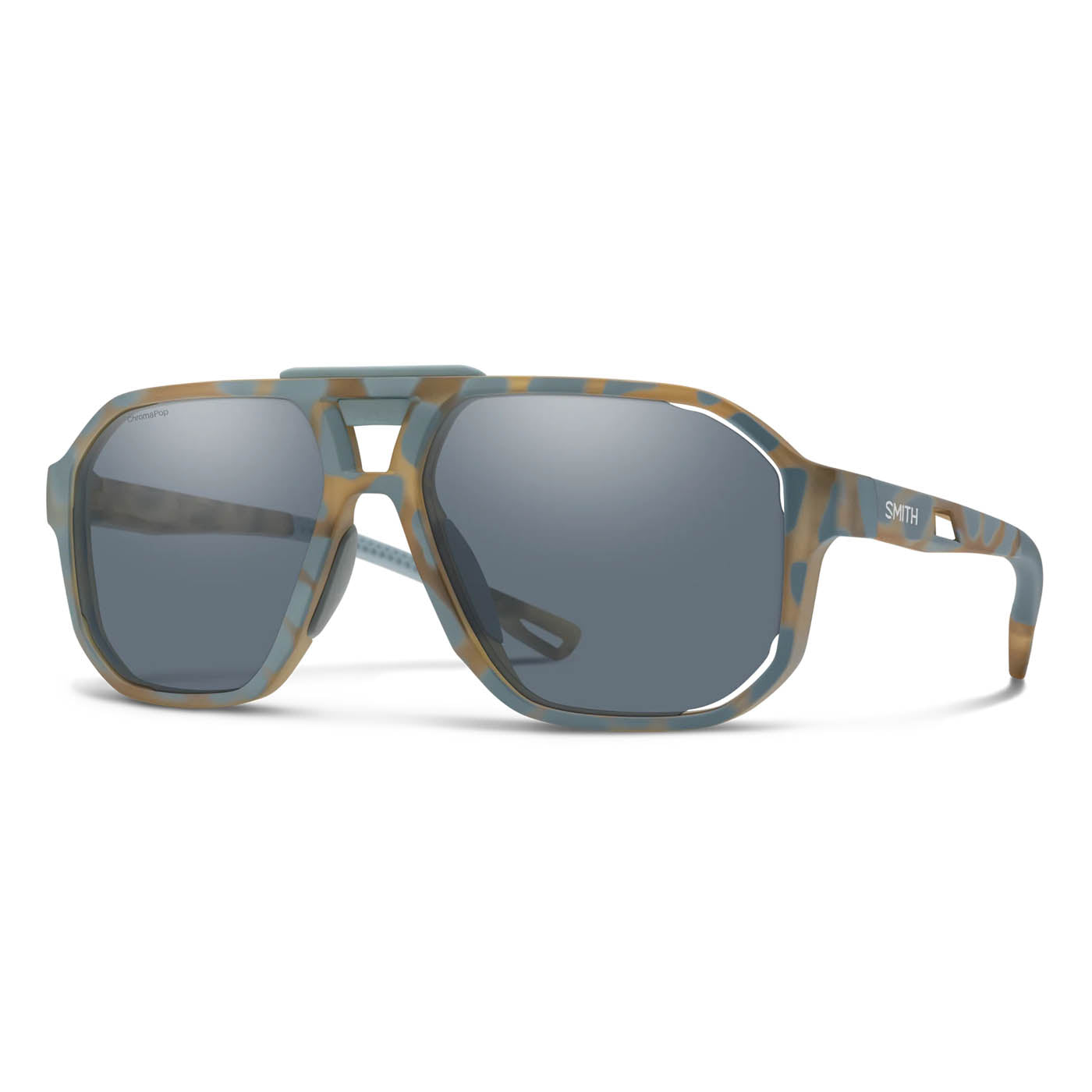 Smith Sunglasses Truss Sunglasses Matte Flint/Tarmac Tortoise ,ChromaPop Slate