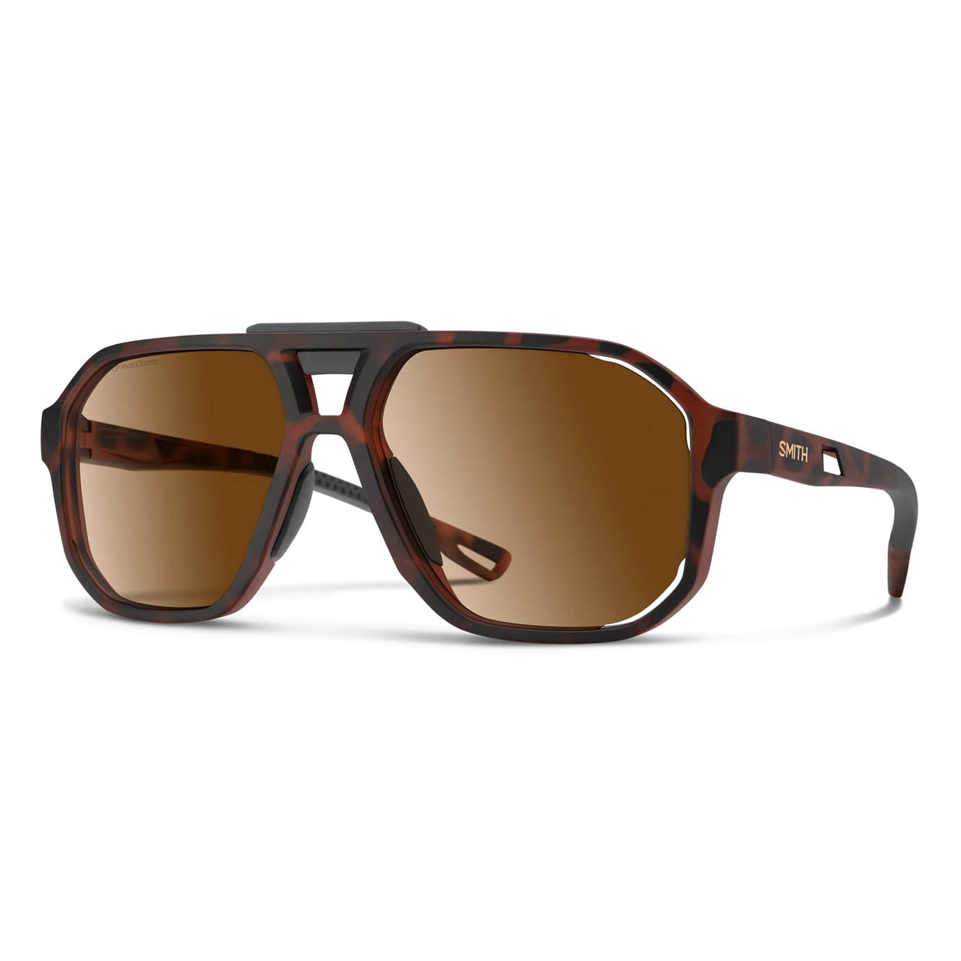 Smith Sunglasses Truss Sunglasses Matte Tortoise, ChromaPop Photochromic Brown