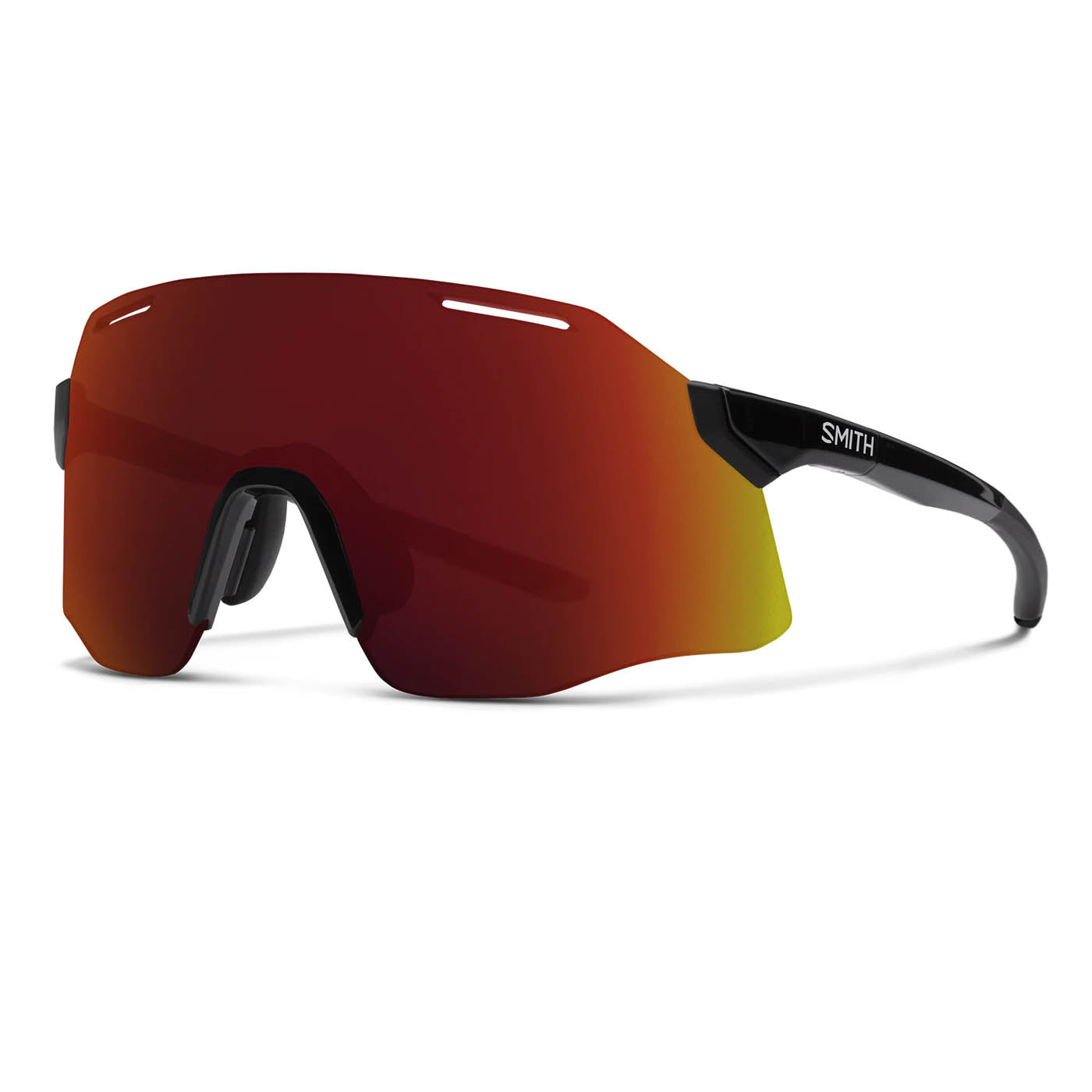 Smith Sunglasses Vert Sunglasses Black, ChromaPop Red Mirror