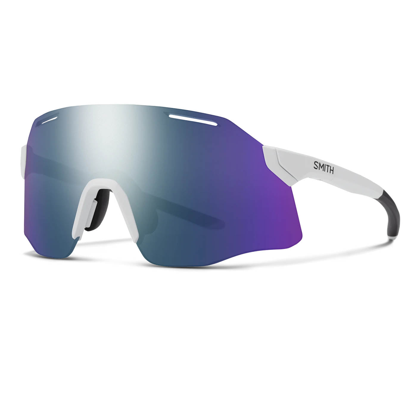 Vert Sunglasses White, ChromaPop Violet Mirror Smith