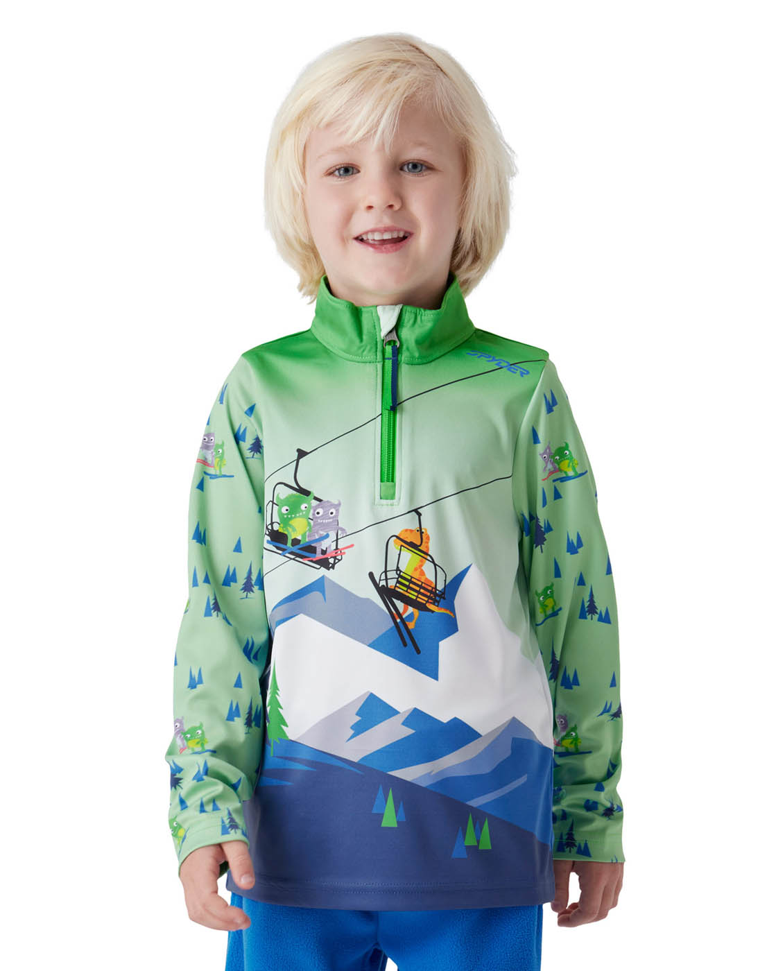 Spyder Pullover Boy's Challenge 1/2 Zip