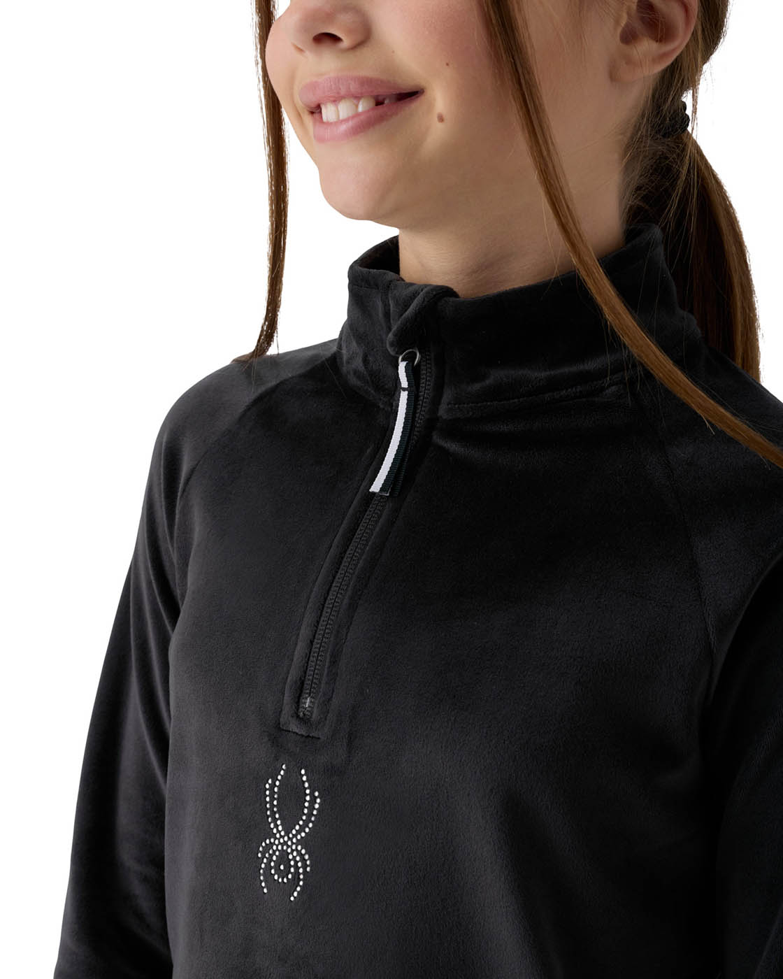 Spyder Pullover Girl's Shimmer Bug 1/2 Zip