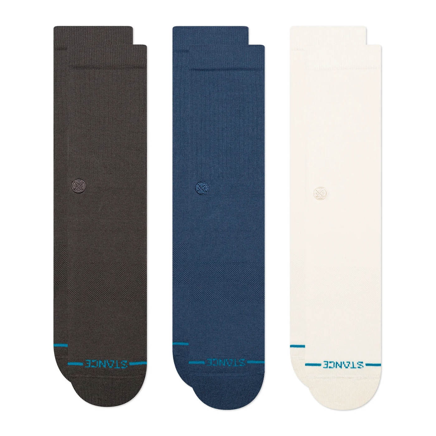 Stance Socks Unisex Icon Crew Socks 3 Pack