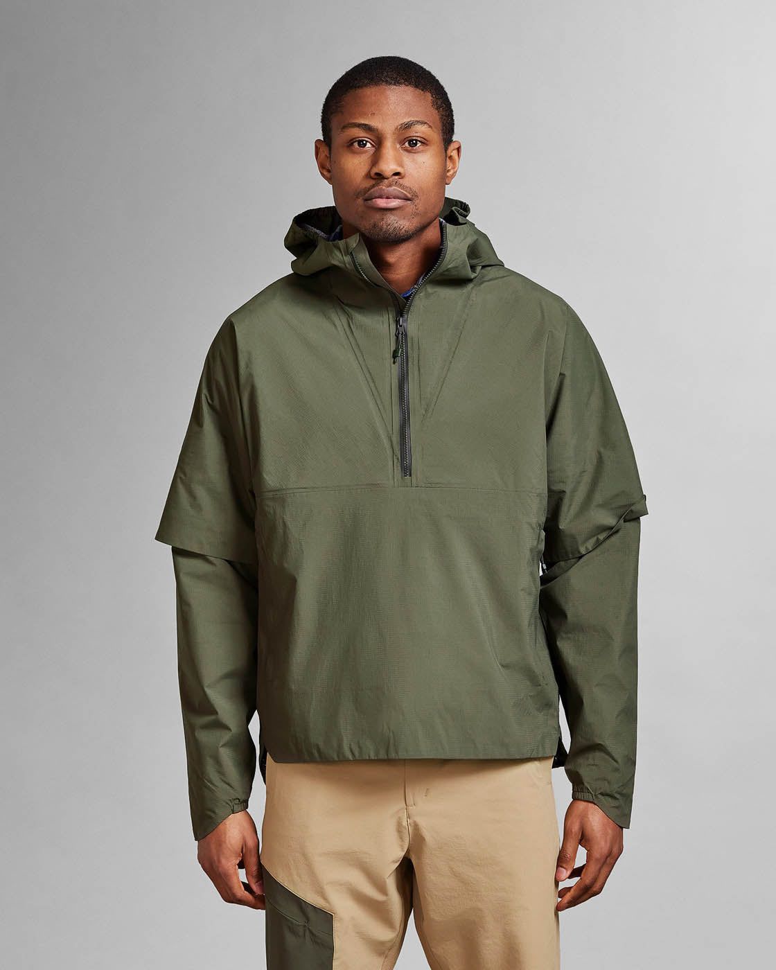 Men's Packable Windbreaker Anorak E-4 The Mountain Studio