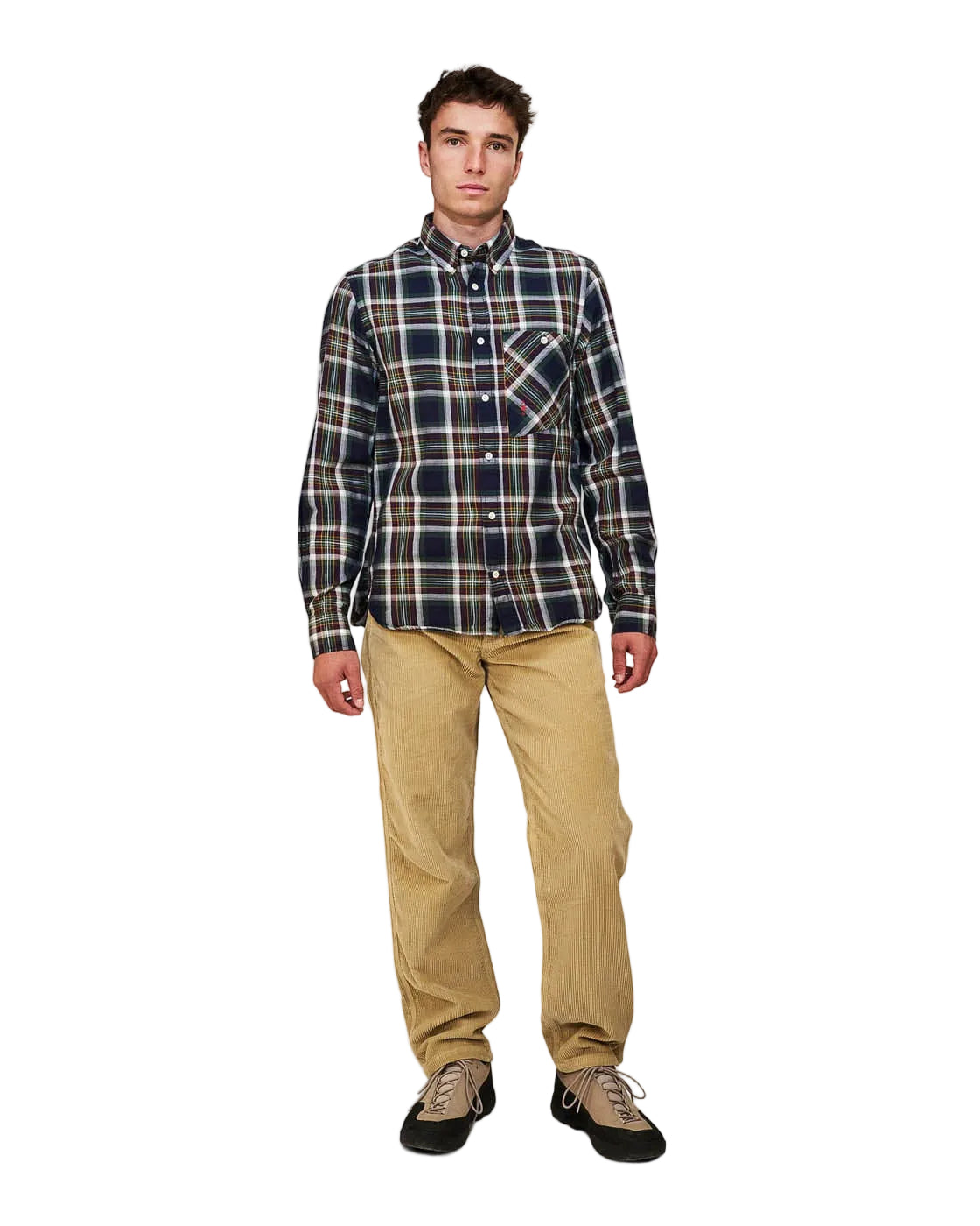 The Mountain Studio CLOTHING - Men - Apparel - Top Mountain Studio *26S*  Button Down Light Flannel Shirt