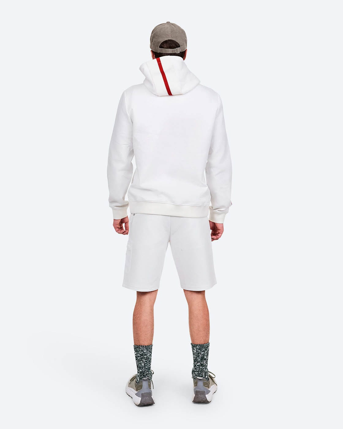 The Mountain Studio CLOTHING - Men - Apparel - Top Mountain Studio *26S*  Cotton Tech Hood Half Zip