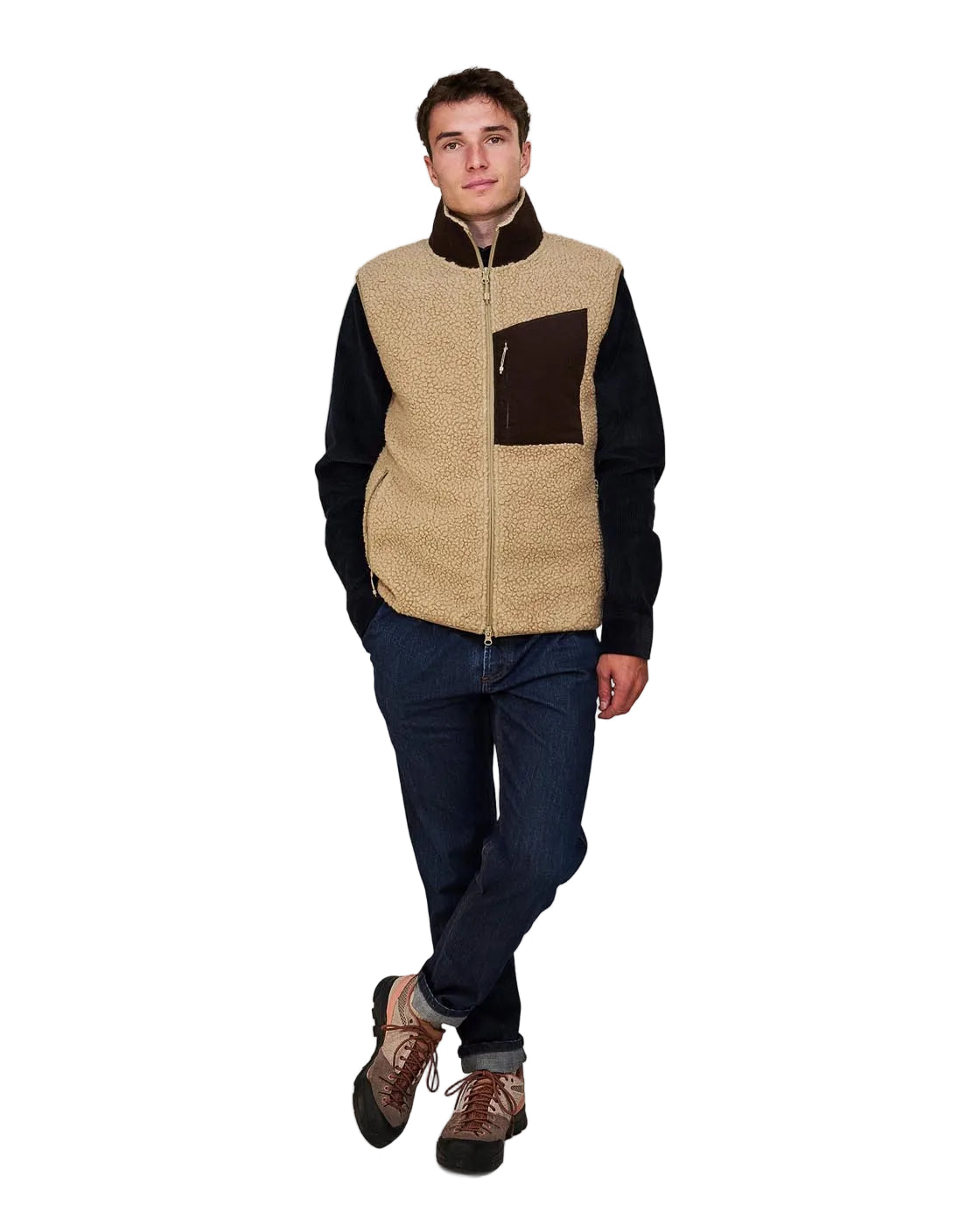 TMS *26W*  Soft Wool Pile Cord Vest The Mountain Studio