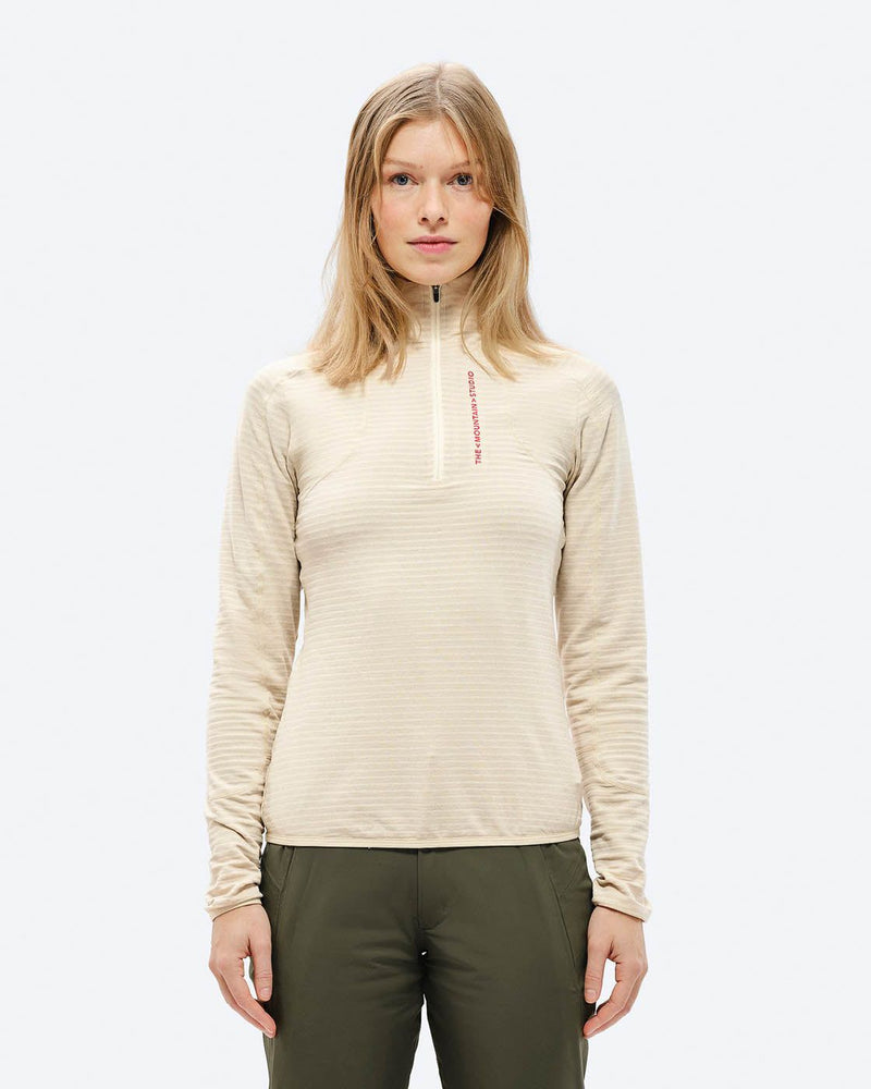 Women's Light Tech Fleece Half Zip The Mountain Studio