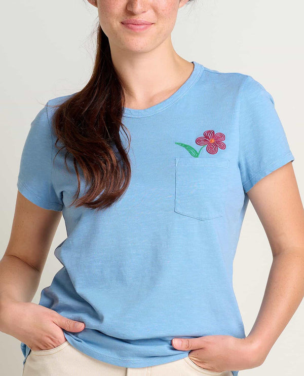 TOAD CLOTHING - Women - Apparel - Top TOAD *24S*  W'S Primo SS Crew Embroidered