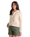 Women's Bianca Crew Cardigan Embroidered TOAD