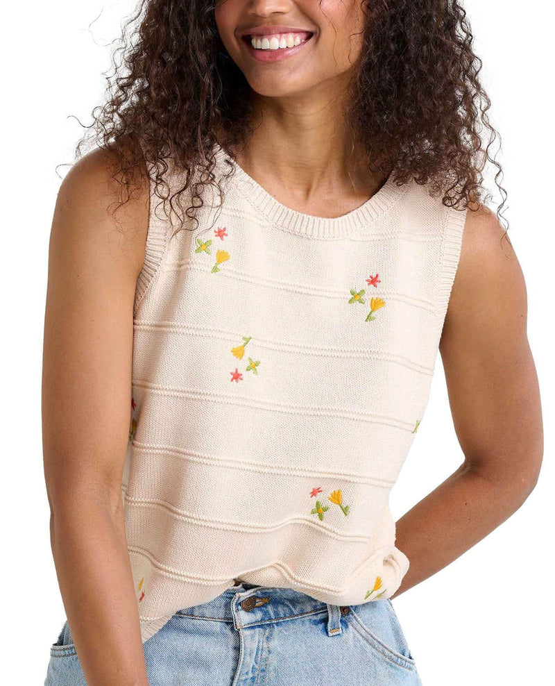 Women's Bianca Crew Tank Embroidered TOAD