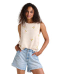 Women's Bianca Crew Tank Embroidered TOAD