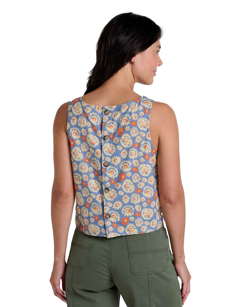 Women's Taj Hemp Button Back Tank TOAD