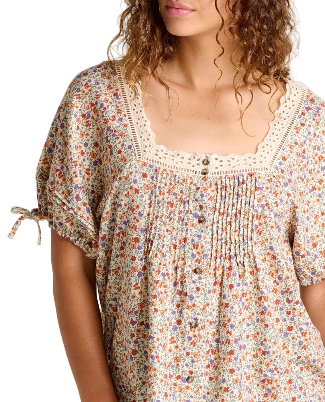 TOAD Short Sleeve Top Women's Manzana Peasant Shirt