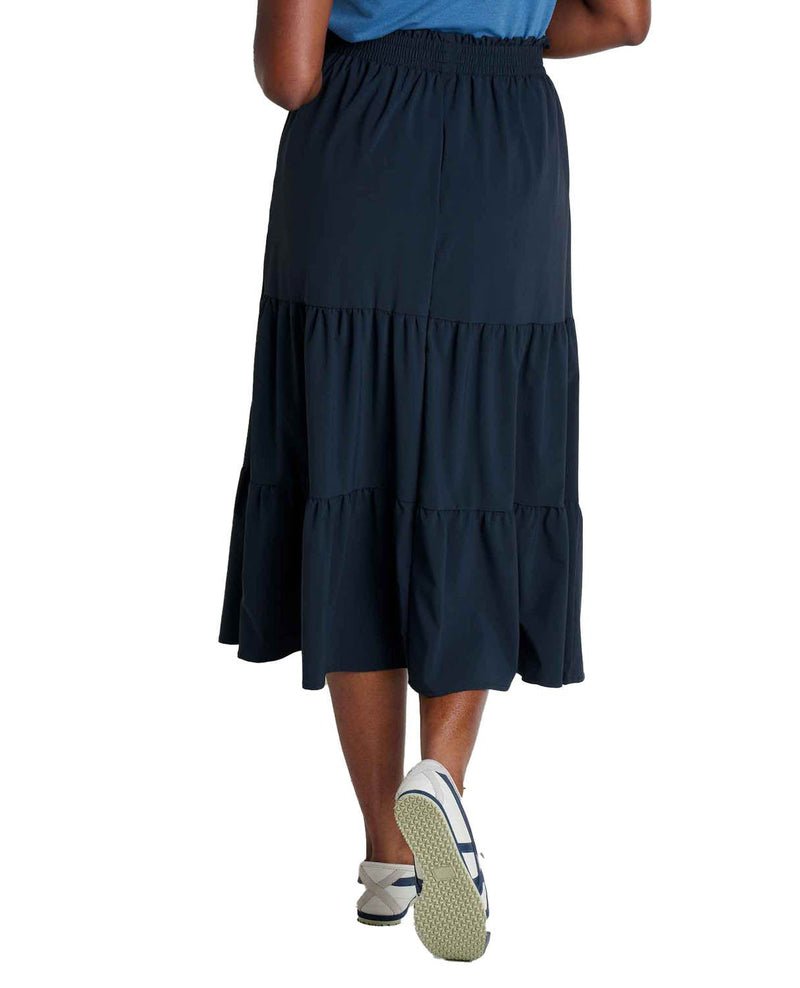 Women's Sunkissed Tiered Midi Skirt TOAD