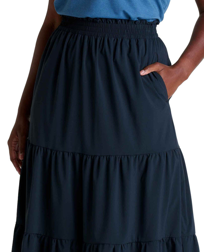 Women's Sunkissed Tiered Midi Skirt TOAD