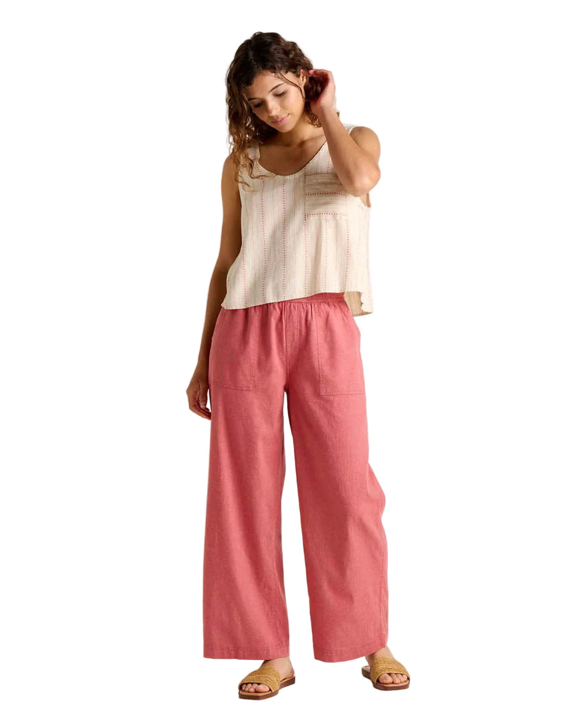 Women's Taj Hemp Button Back Tank TOAD