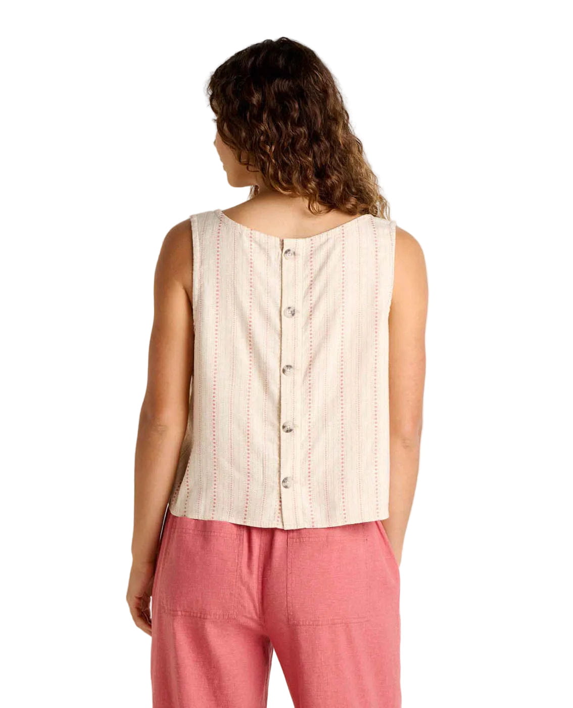 TOAD Tank Top Women's Taj Hemp Button Back Tank