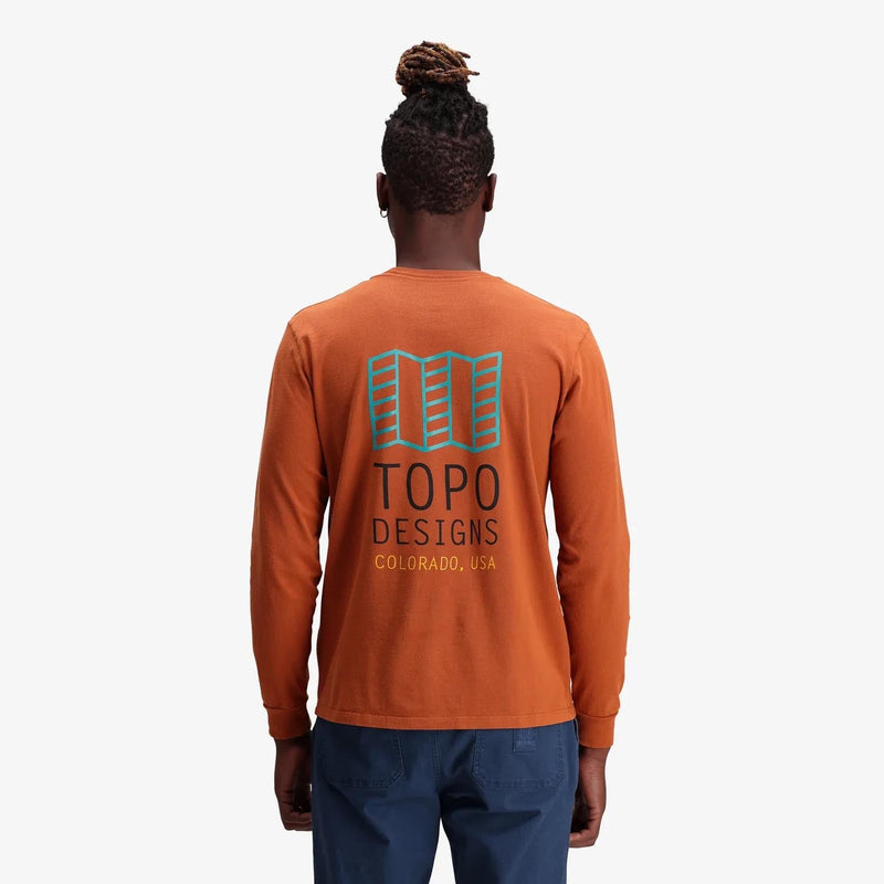 TOPO DESIGNS CLOTHING - Men - Apparel - Top TOPO *23W* Large Logo Tee M