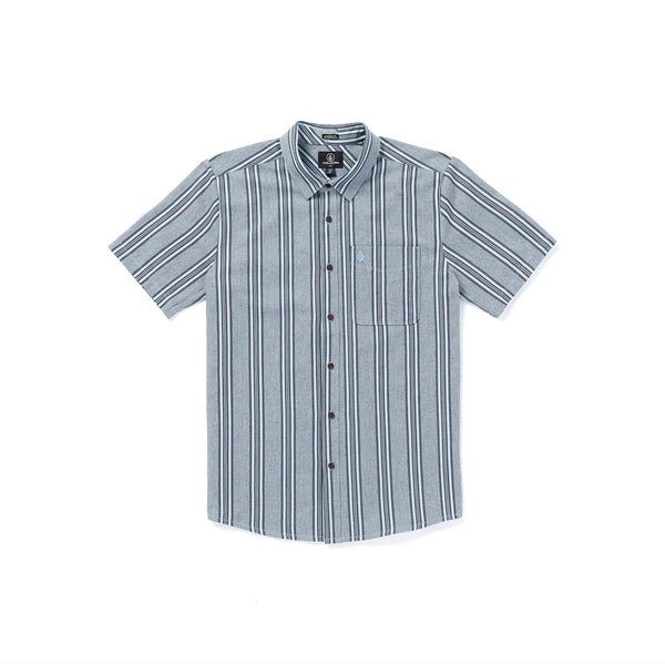 Volcom Button Down Shirt Men's Newbar Stripe Shirt