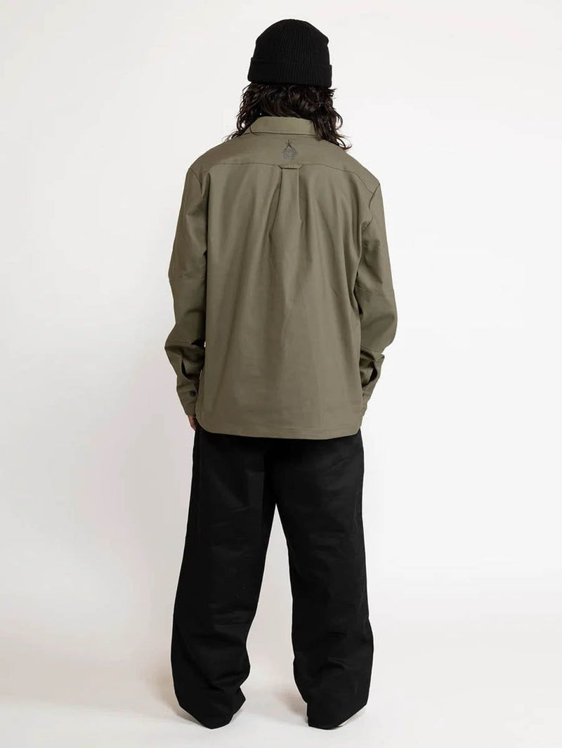 Volcom Button Down Men's  Tokyo True Bryan Iguchi Work Shirt