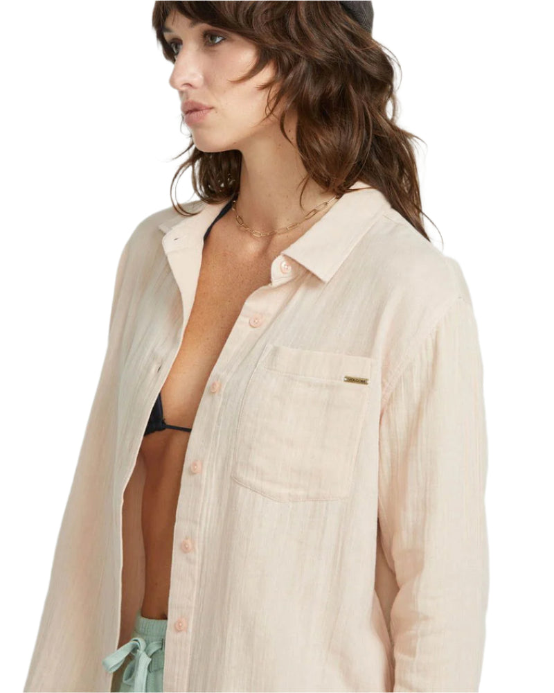 Women's Lil Button Up Long Sleeve Volcom
