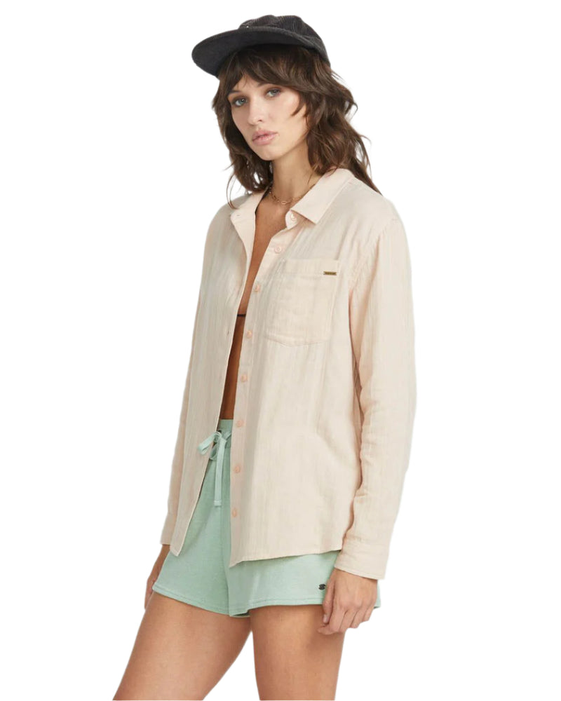 Women's Lil Button Up Long Sleeve Volcom