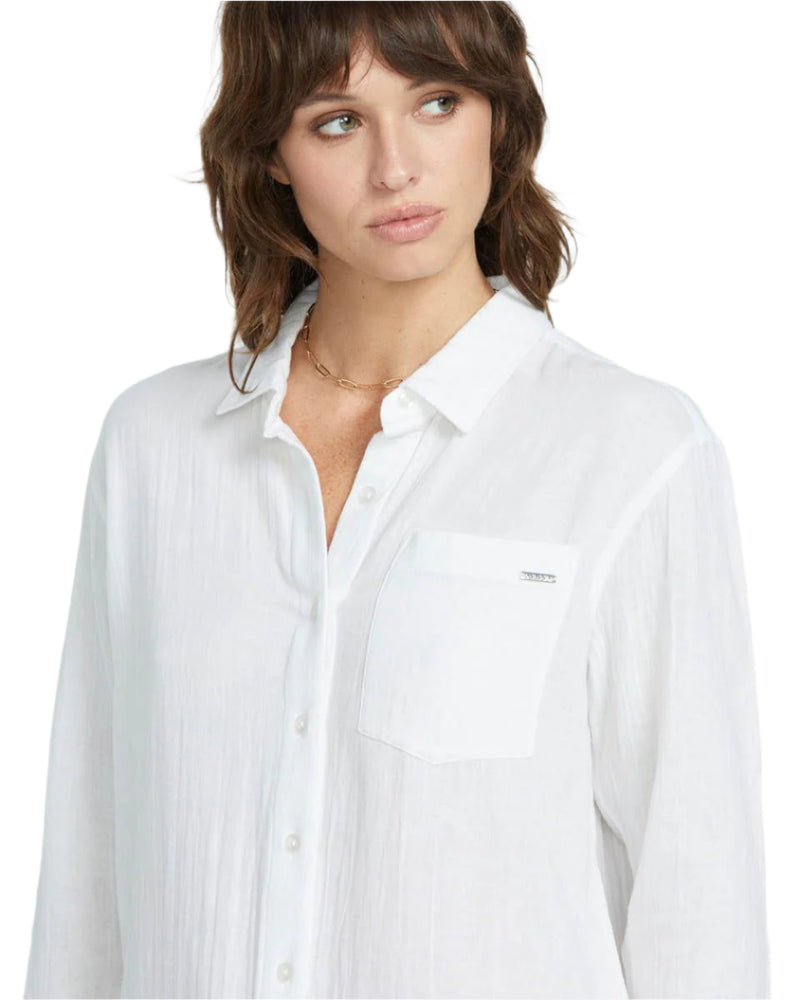 Women's Lil Button Up Long Sleeve Volcom