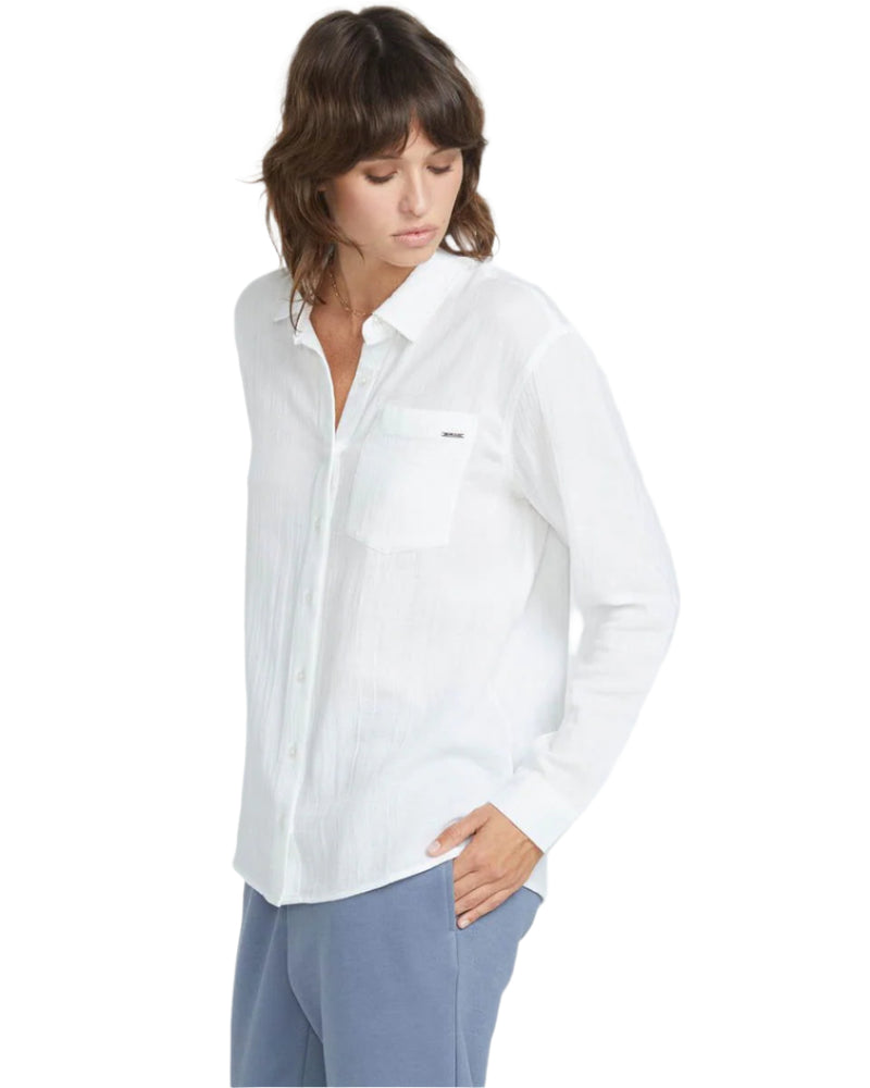 Women's Lil Button Up Long Sleeve Volcom