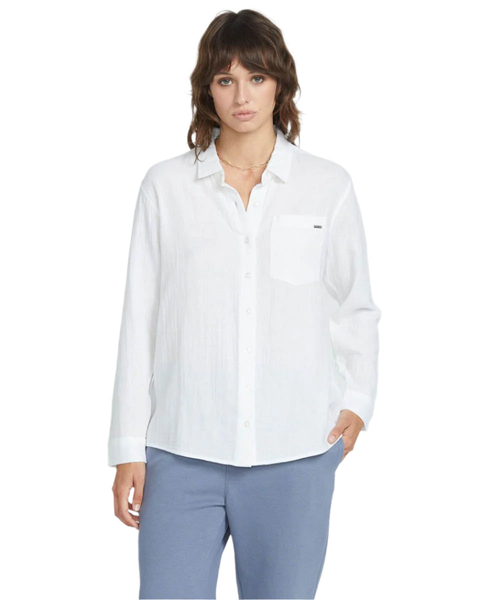 Women's Lil Button Up Long Sleeve Volcom