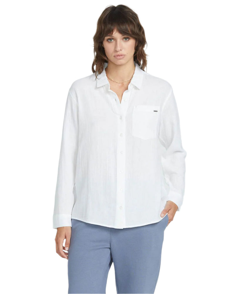 Women's Lil Button Up Long Sleeve Volcom