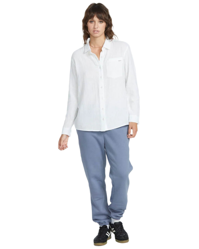 Women's Lil Button Up Long Sleeve Volcom
