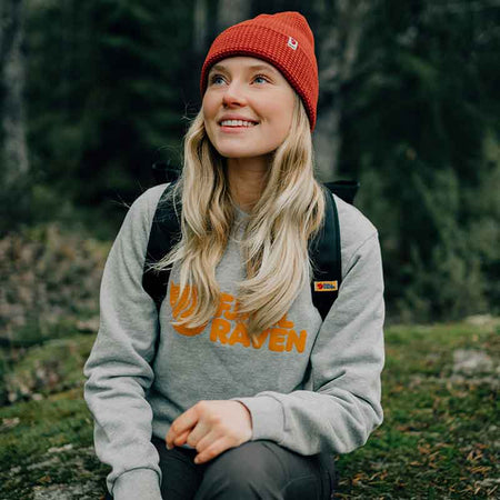 woman outside in a forest