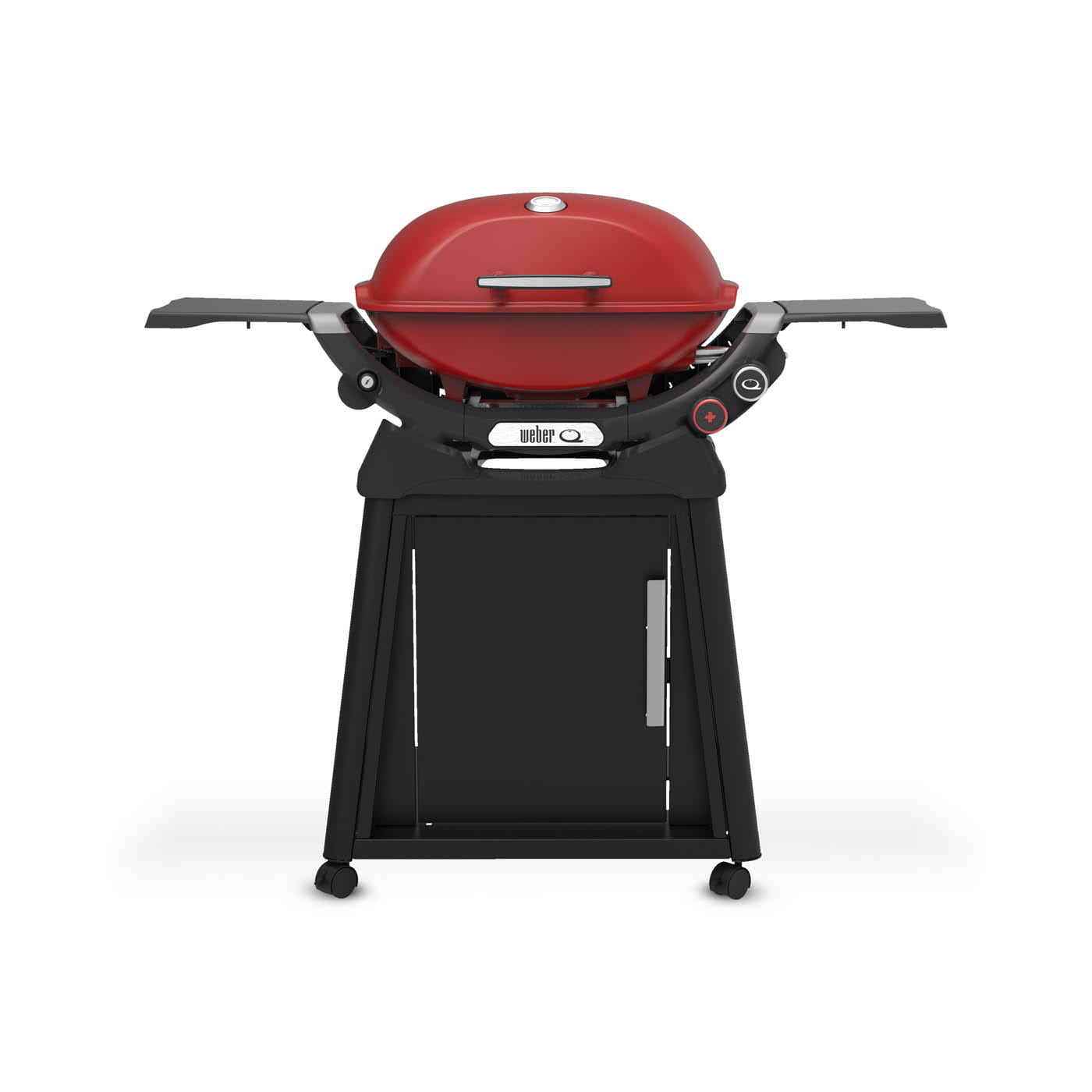Weber Liquid Propane Q2800N+ Flame Red Premium Cart Bundle