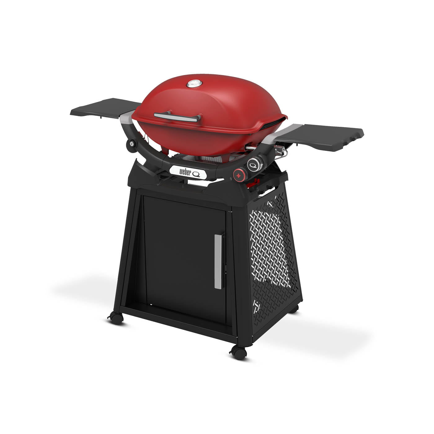 Weber Liquid Propane Q2800N+ Flame Red Premium Cart Bundle